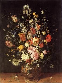 unknow artist Floral, beautiful classical still life of flowers.043